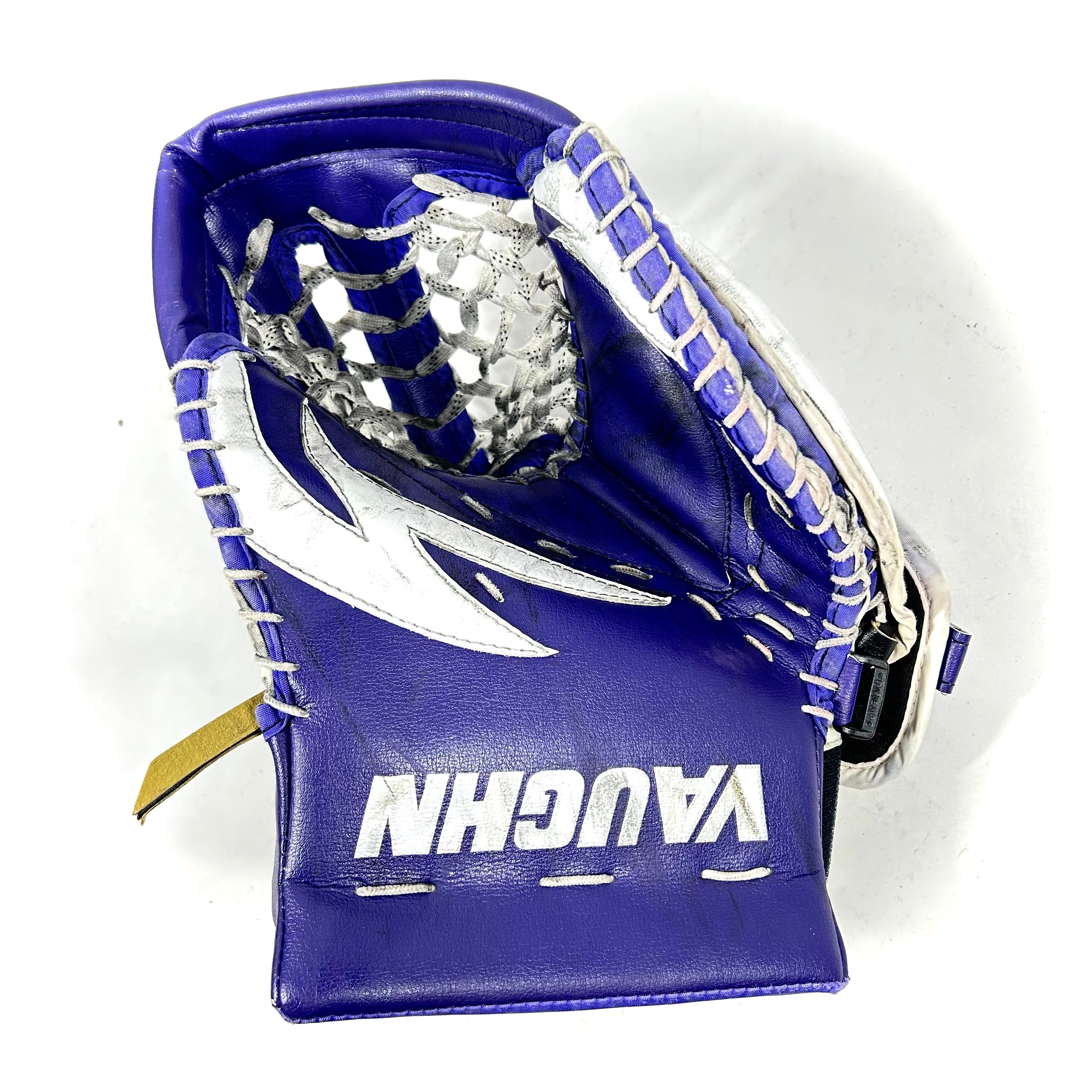 Vaughn SLR2 - Gant de gardien de but Pro Stock d'occasion (violet/blanc)